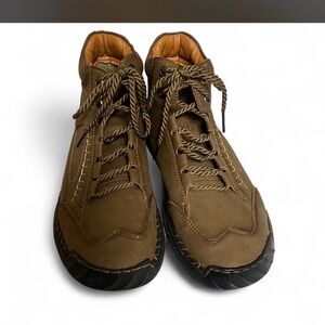 Salkin Brown Leather Barefoot Boots - EU 44 (US Men’s 10.5)